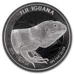 Fiji Iguana 1 oz 2015 (75.000 oplage), Postzegels en Munten, Verzenden, Losse munt, Zilver