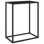 vidaXL Wandtafel 60x35x75 cm gehard glas zwart, Huis en Inrichting, Tafels | Bijzettafels, Verzenden, Nieuw