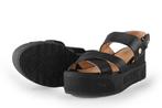 Mustang Sandalen in maat 37 Zwart | 10% extra korting, Verzenden, Zwart, Sandalen of Muiltjes, Zo goed als nieuw