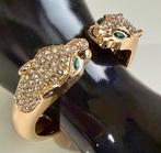 Vergulde Cartier geïnspireerde panterarmband - Armband, Huis en Inrichting, Nieuw