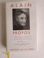 Alain - Propos, Les Arts et les Dieux, Les Passions et la
