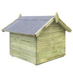 Hondenhok met opklapbaar dak gempregneerd grenenhout, Dieren en Toebehoren, Nieuw, Verzenden
