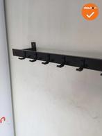 Wandkapstok - 80cm - Zwart - 8 Haken - Nieuw, Werkplek, Ophalen of Verzenden, Gebruikt, Overige typen