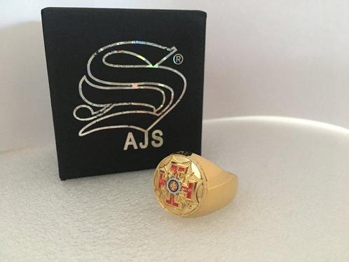 AJS - Buitengewone Eer Rode Kruis Ring Goudverguld - Ring, Antiek en Kunst, Antiek | Boeken en Bijbels