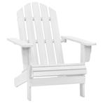 vidaXL Tuinstoel hout wit, Tuin en Terras, Verzenden, Nieuw, Hout