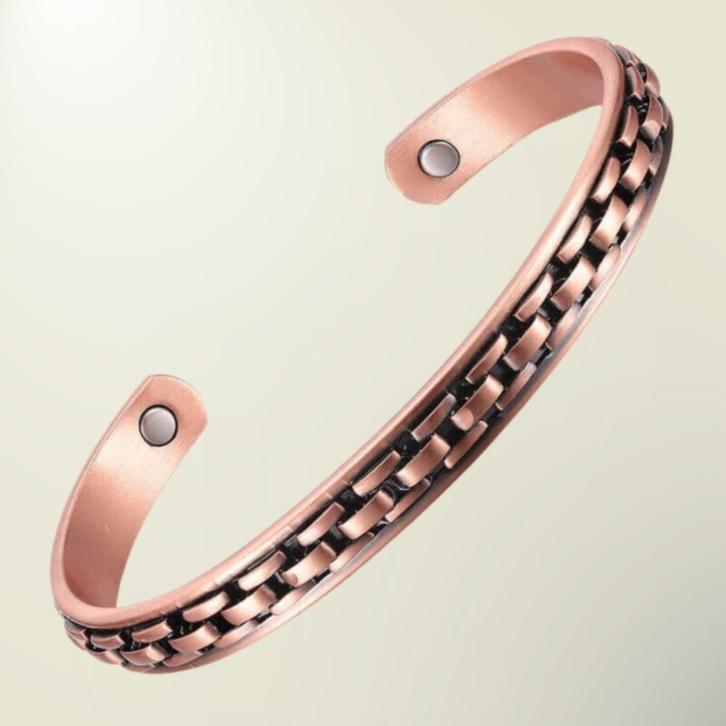 Gezondheidsarmband magnetisch koper - 0,8 cm, Sieraden, Tassen en Uiterlijk, Armbanden, Ophalen of Verzenden