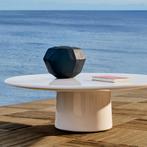 *WOONWINKEL* Kave Home Albanella Ronde Salontafel Wit Glanze, Huis en Inrichting, Tafels | Salontafels, Verzenden, Nieuw