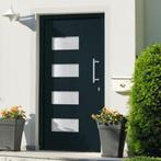 vidaXL Voordeur 100x210 cm aluminium en PVC antraciet, Verzenden, Nieuw