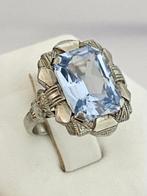 Ring - 18 karaat Witgoud - 3.00ct. tw. Aquamarijn, Sieraden, Tassen en Uiterlijk, Ringen, Nieuw