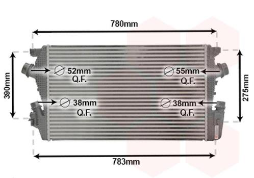 INTERCOOLER VOOR OPEL ASTRA J 2009-2015 1302258, Auto-onderdelen, Airco en Verwarming, Nieuw, Ophalen of Verzenden