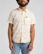 -20% Lee  Lee Sure shirt l66gpnug sunset  maat S, Verzenden, Nieuw, Geel