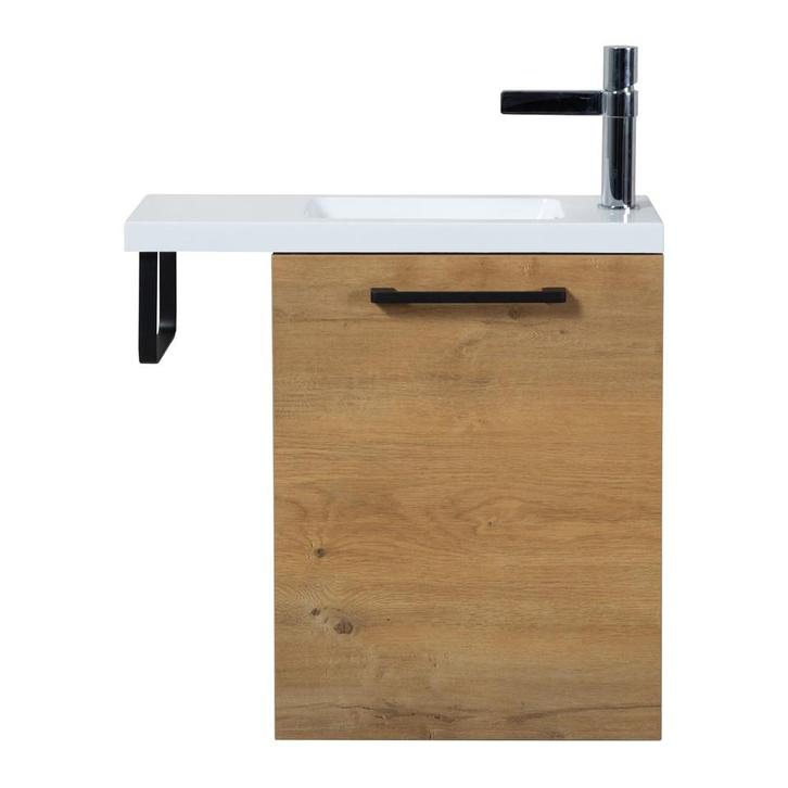 Fonteinmeubel Finn 40cm eiken, Doe-het-zelf en Verbouw, Sanitair, Verzenden