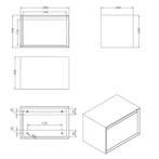 Kast Best Design Horizon Just Solid 60x40x40cm Mat Wit, Ophalen of Verzenden, Nieuw