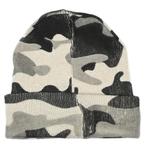 Benson Camouflage muts - grijs - one size - 100% acryl -..., Kleding | Heren, Mutsen, Sjaals en Handschoenen, Ophalen of Verzenden