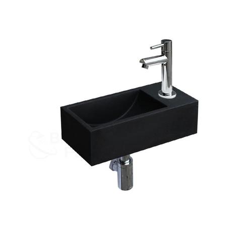 Sani Royal Quartz Zwart Fonteinset Mini met Kraan,, Tuin en Terras, Waterpartijen en Fonteinen