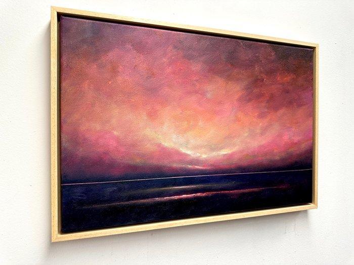 Joost Verhagen - Ouddorp Summer Evening, Antiek en Kunst, Kunst | Schilderijen | Modern