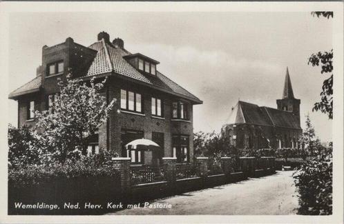 WEMELDINGE - Ned. Herv. Kerk met Pastorie, Verzamelen, Ansichtkaarten | Nederland, Verzenden