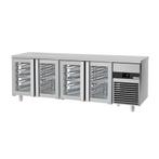 GGM Gastro | Koeltafel PREMIUM - 2300x700mm - met 4 glazen |, Verzenden, Nieuw in verpakking, Koelen en Vriezen