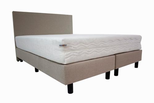 Hotel boxspring creme Koudschuim - 120x200 cm, Huis en Inrichting, Slaapkamer | Boxsprings, Overige kleuren, Nieuw, Verzenden