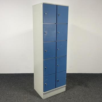 Blauwe Lockerkast - 10-deurs | 195 x 60 x 50 cm beschikbaar voor biedingen