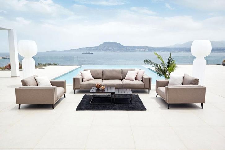 Flow. Doozy sofa set XL taupe chiné |, Tuin en Terras, Tuinsets en Loungesets, Ophalen of Verzenden