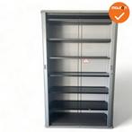 Gispen octa  Roldeurkast - 193x122x45cm - Zilvergrijs met..., Werkplek, Ophalen of Verzenden, Gebruikt, Kast