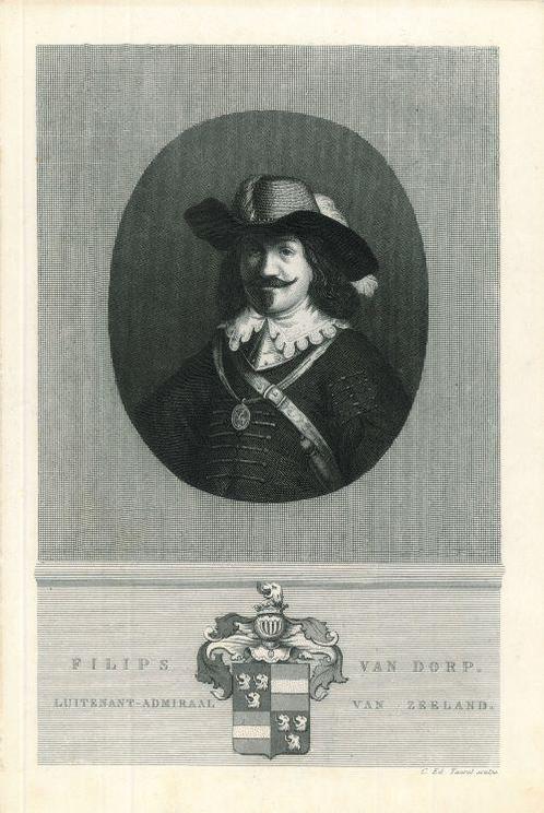 Portrait of Philips van Dorp, Antiek en Kunst, Kunst | Etsen en Gravures
