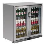 Polar Bardisplay Koeler | Zilver | 2 Glazen Schuifdeuren, Verzenden, Nieuw in verpakking