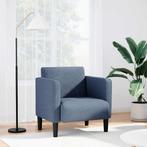 vidaXL Fauteuil met armleuningen 54 cm corduroy stof blauw, Huis en Inrichting, Fauteuils, Verzenden, Nieuw