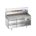 GGM Gastro | Pizza koelwerkbank Premium PLUS - 1490x700mm -, Verzenden, Nieuw in verpakking, RVS Meubilair
