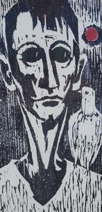 Hanka Krawcec (1901-1990) - Männerportrait mit Taube