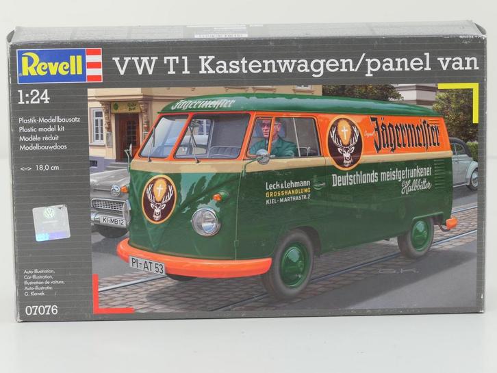 Schaal 1:24 Revell 07076 VW T1 kastenwagen/panel van bouw..., Hobby en Vrije tijd, Modelauto's | 1:24, Gebruikt, Revell, Ophalen of Verzenden