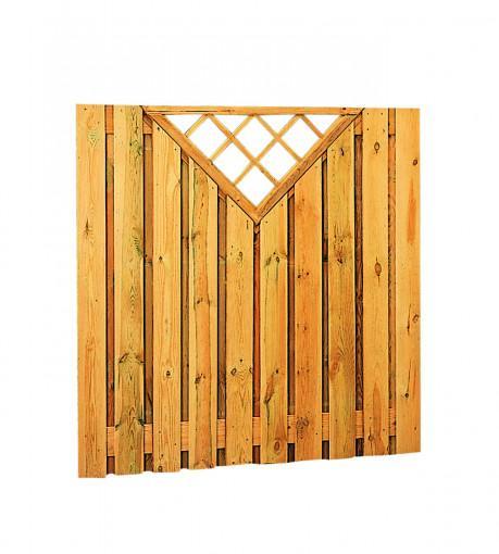 Schutting Tuinscherm grenen 21-p 17mm 180x180cm recht trelli, Tuin en Terras, Schuttingen, Minder dan 3 meter, Nieuw, Hout, 1 tot 2 meter