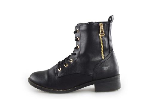 Mustang Veterboots in maat 42 Zwart | 10% extra korting, Kleding | Dames, Schoenen, Zwart, Gedragen, Overige typen, Verzenden