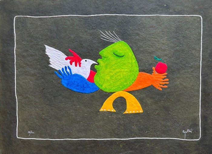 Juan García Ripollés (1932) - Beso de la paloma, Antiek en Kunst, Antiek | Overige Antiek