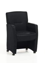 Eetkamerstoel Cindy - eetkamerstoelen - Zwart, Huis en Inrichting, Nieuw, Zwart, Stof