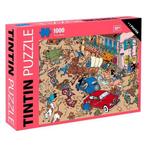 Kuifje Ongeval op het Plein Puzzel + Poster (1000 stukken), Nieuw, Ophalen of Verzenden