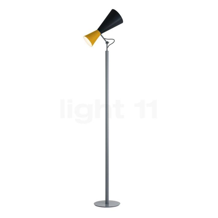 Nemo Parliament Vloerlamp, zwart/geel (Staande lampen), Huis en Inrichting, Lampen | Vloerlampen, Nieuw, Verzenden