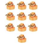 vidaXL Spanbanden 1 ton 6mx38mm oranje 10 st, Doe-het-zelf en Verbouw, Verzenden, Nieuw