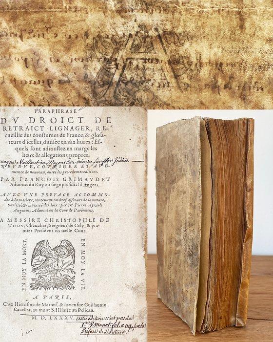 Grimaudet - [FINANZRECHT] Paraphrase des droicts des usures, Antiek en Kunst, Antiek | Boeken en Bijbels