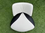 Leolux Pallone fauteuil zwart/wit leren design relax stoel, Huis en Inrichting, Zo goed als nieuw, Leer, Design