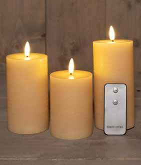 Ledkaarsen rustiek vanille annas collection led kaars 3d, Huis en Inrichting, Woonaccessoires | Kunstplanten en Kunstbloemen, Nieuw