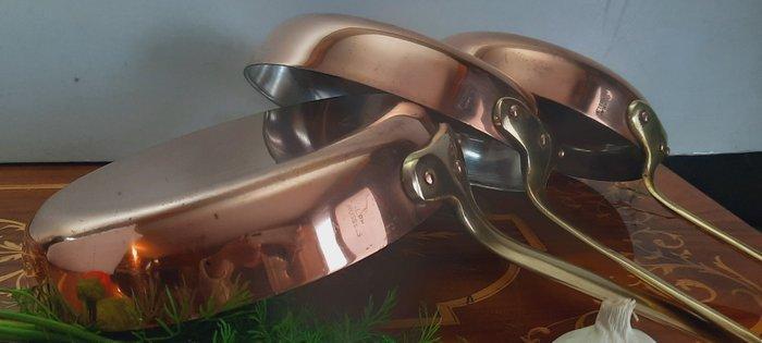 Pan (3) - ALPHA BRUSSELS ZWARE professioneel pannen 2457 g -, Antiek en Kunst, Antiek | Keukenbenodigdheden