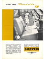 1959 BORGWARD ISABELLA TS BROCHURE ENGELS (USA), Boeken, Auto's | Folders en Tijdschriften, Nieuw, Author