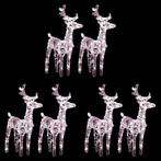 vidaXL Kerstrendieren 6 st 240 LEDs acryl warmwit, Diversen, Kerst, Verzenden, Nieuw