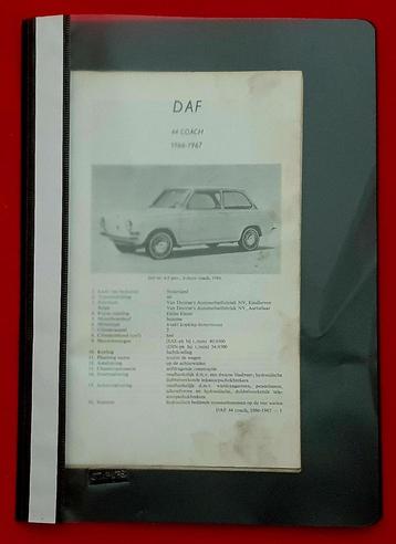 Vraagbaak DAF 44 coach en stationcar, 1966-1969 beschikbaar voor biedingen