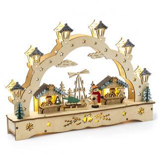Houten kerstfiguur | Kerstmarkt | Konstsmide beschikbaar voor biedingen