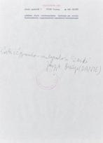 Joseph Beuys (1921-1986) - Larte, cè, quando = malgrado =, Antiek en Kunst, Kunst | Schilderijen | Modern