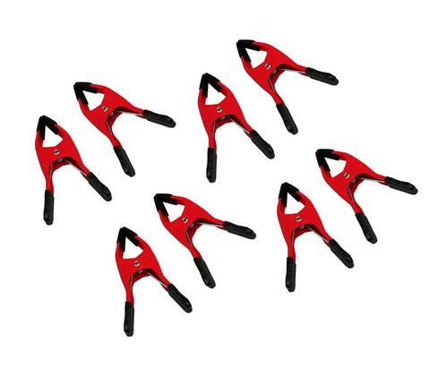 Set van 8 zeilklemmen (10 cm, rood), Doe-het-zelf en Verbouw, Gereedschap | Handgereedschap, Nieuw, Ophalen of Verzenden