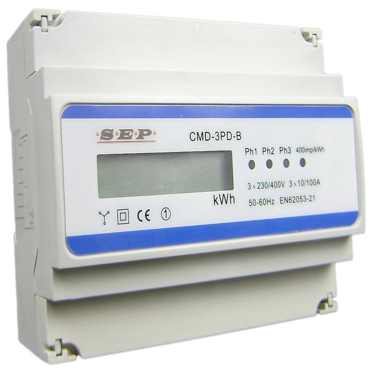 SEP kwh meter 3 fase direct 100A + MBUS - CMD3PD-M, Doe-het-zelf en Verbouw, Elektra en Kabels, Nieuw, Ophalen of Verzenden